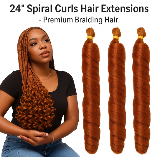 24" Spiral curls extension
