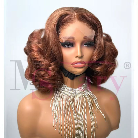 10" Loose wave bouncy wigs