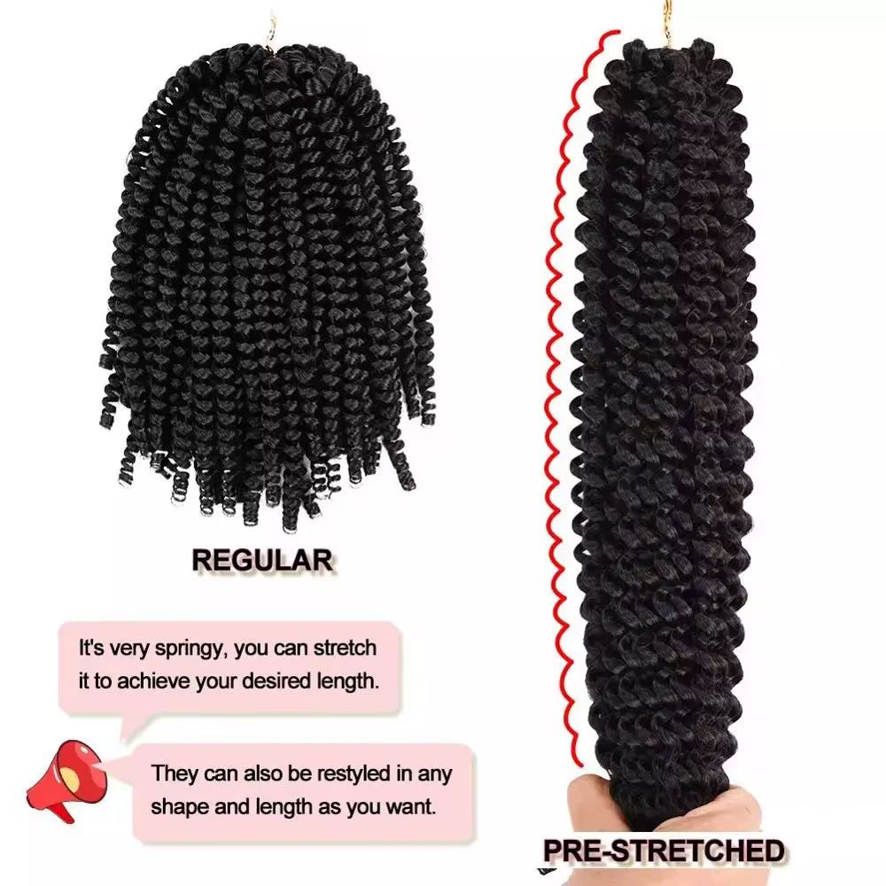 8" Spring Twist Hair Extensions