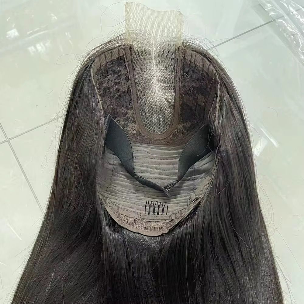 2x6 18" Bone Straight Closure Wig – Premium Human Hair