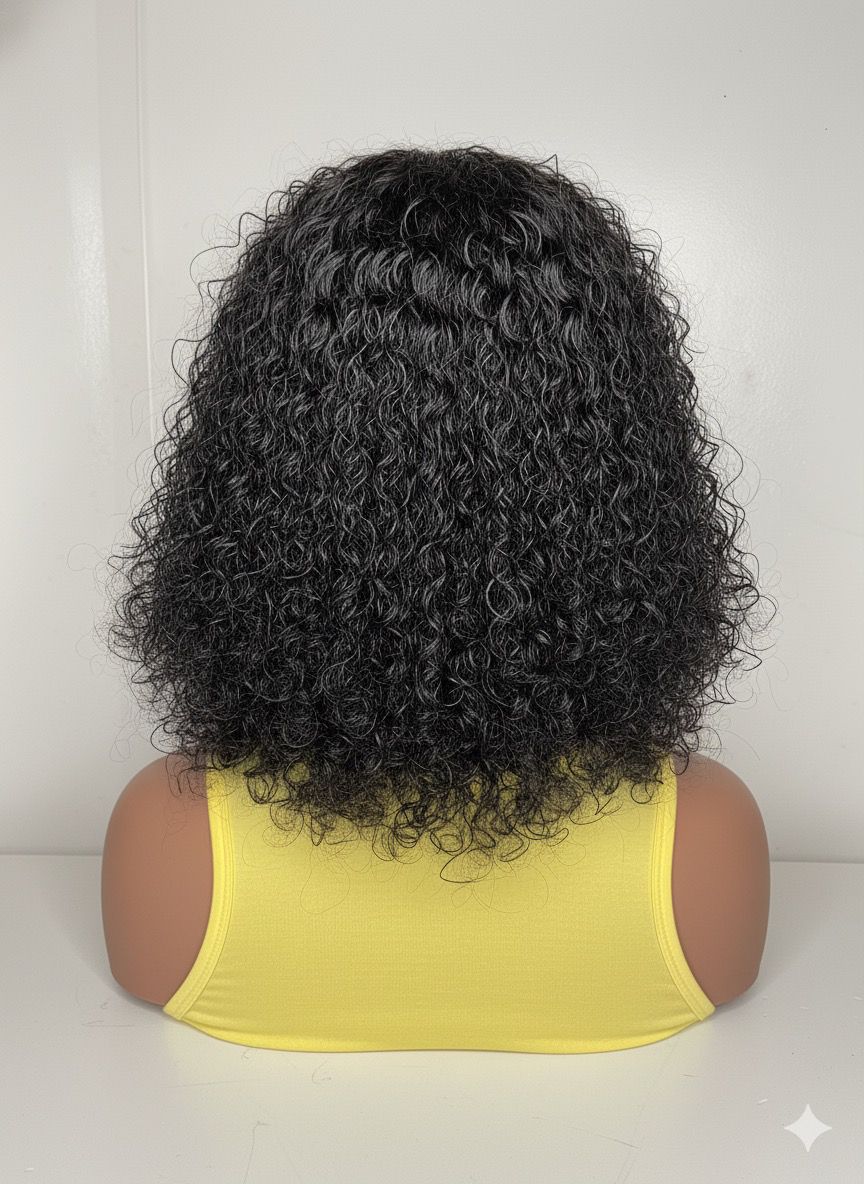 14” Fringe Pixel Curls Wig