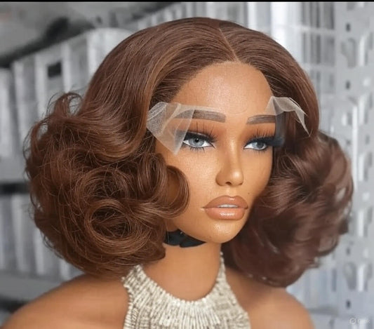 10" Loose wave bouncy wigs
